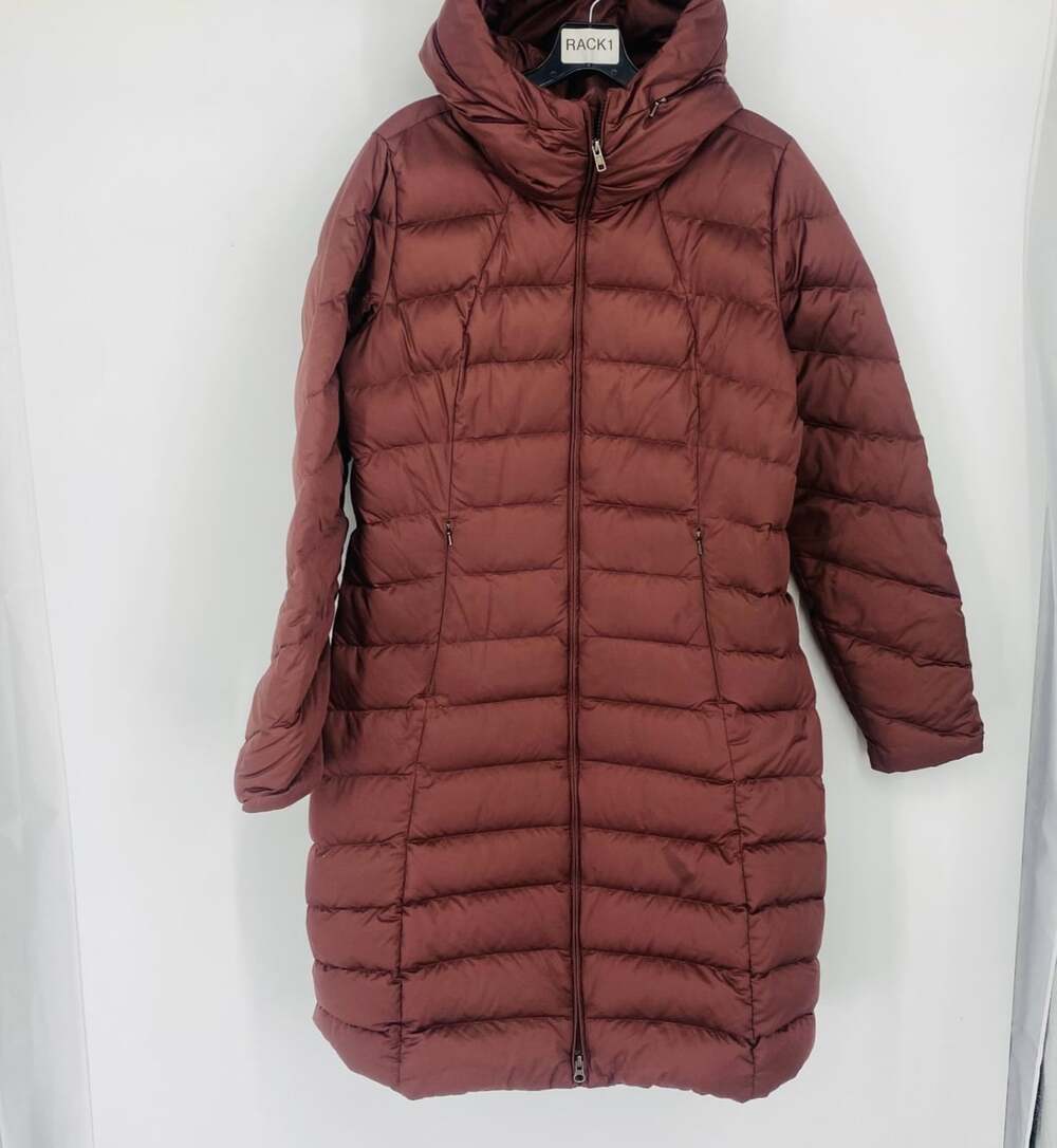 Patagonia Women's Large Down With It Long Down Puffer Jacket Wine STY28488FA16
